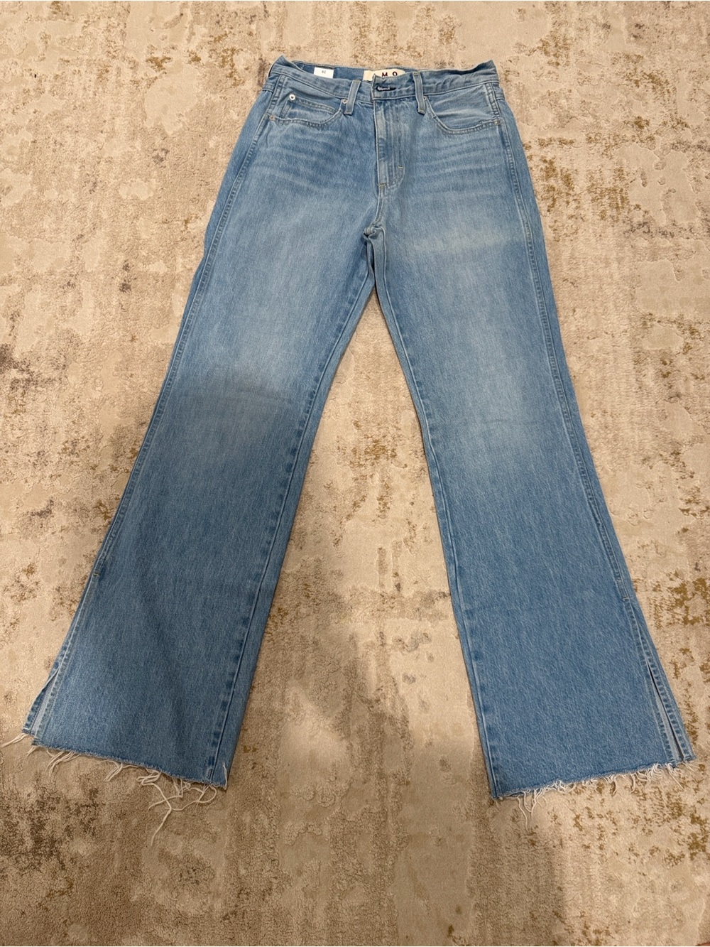 Like New AMO Light Blue High-Rise Wide-Leg Jeans